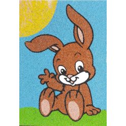 Kicsi Nyuszi-Kreatív Homokkép sablon