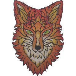 Ravasz róka-Kreatív Homokkép sablon