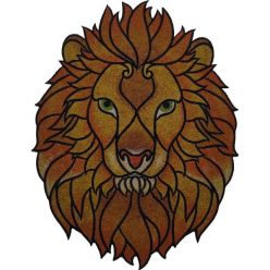 Fenséges oroszlán-Kreatív Homokkép sablon